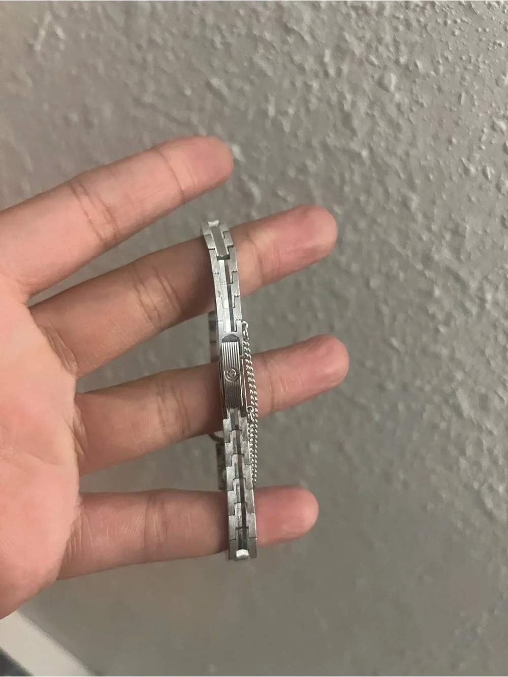 Vintage Silver Tone Ladies Bracelet Watch 1960s - 1970s